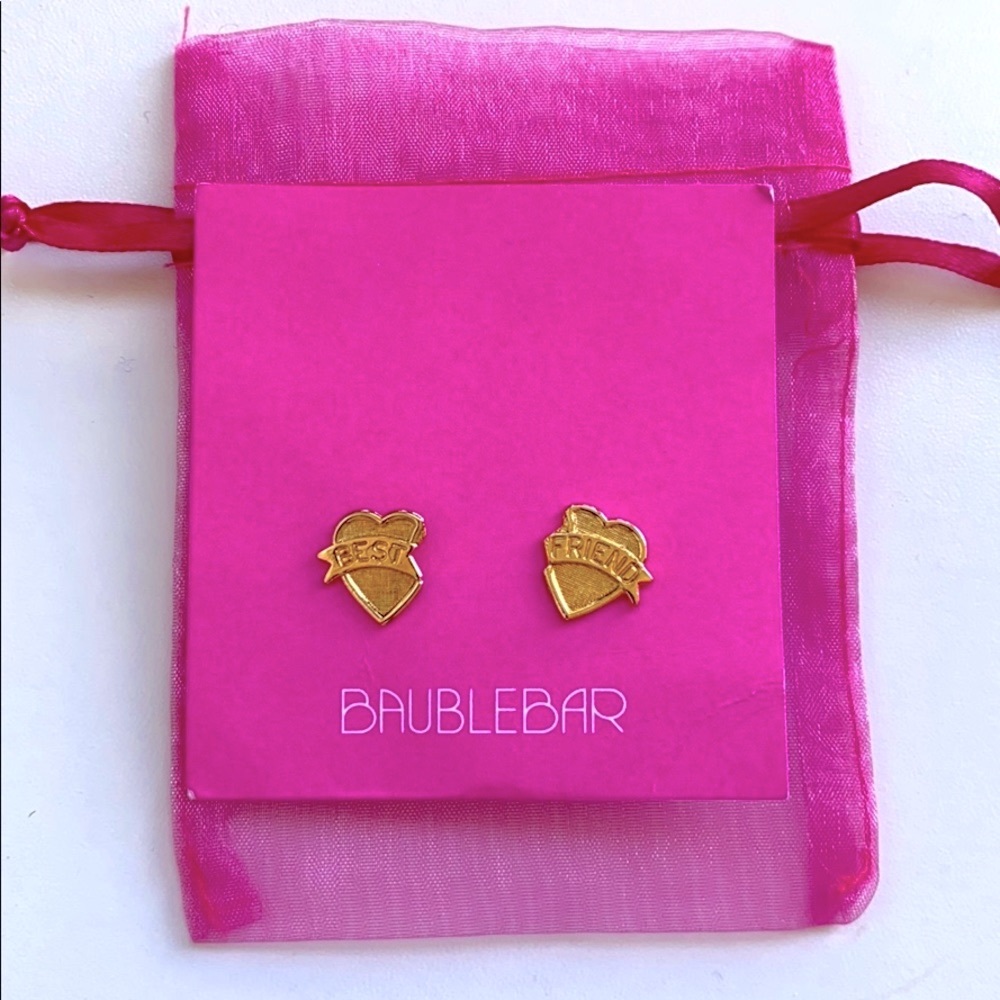 Baublebar Best Friend Gold Stud Earrings Jewelry
